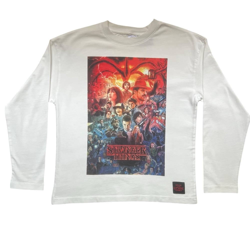 ZARA KIDS STRANGER THINGS LONG SLEEVE T-SHIRT SIZE 11-12